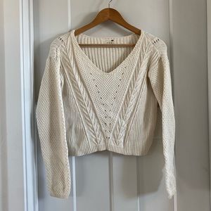 LA hearts crop cream sweater, got from pacsun, great condition